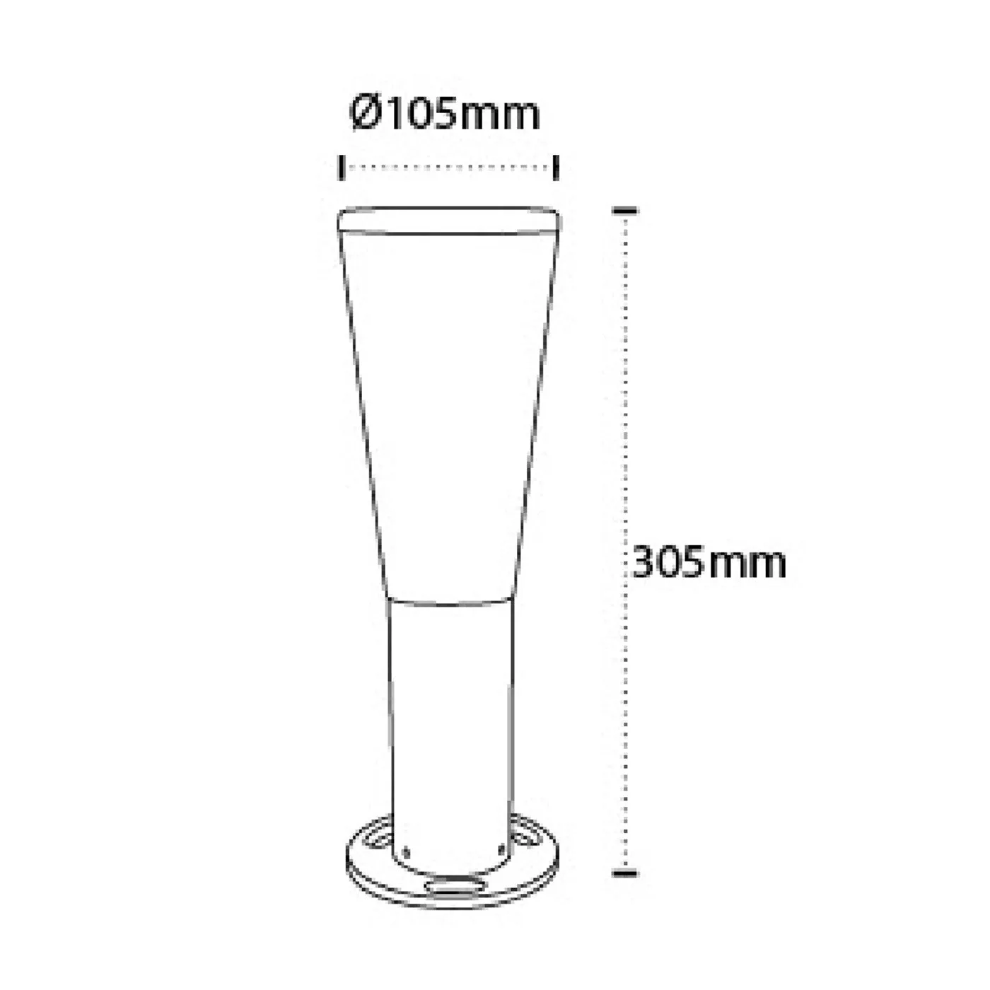 10888-305mm 9w Garden Bollards