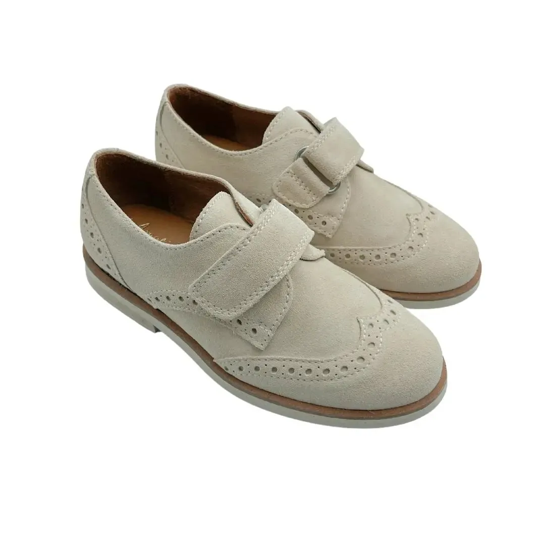 Alexander- Beige Suede Boy Dress Shoes