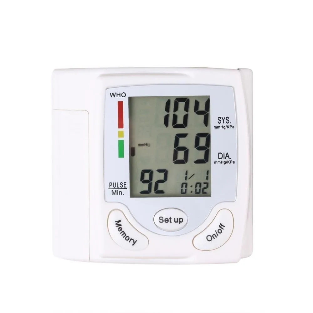 Automatic Digital Wrist Cuff Blood Pressure Monitor