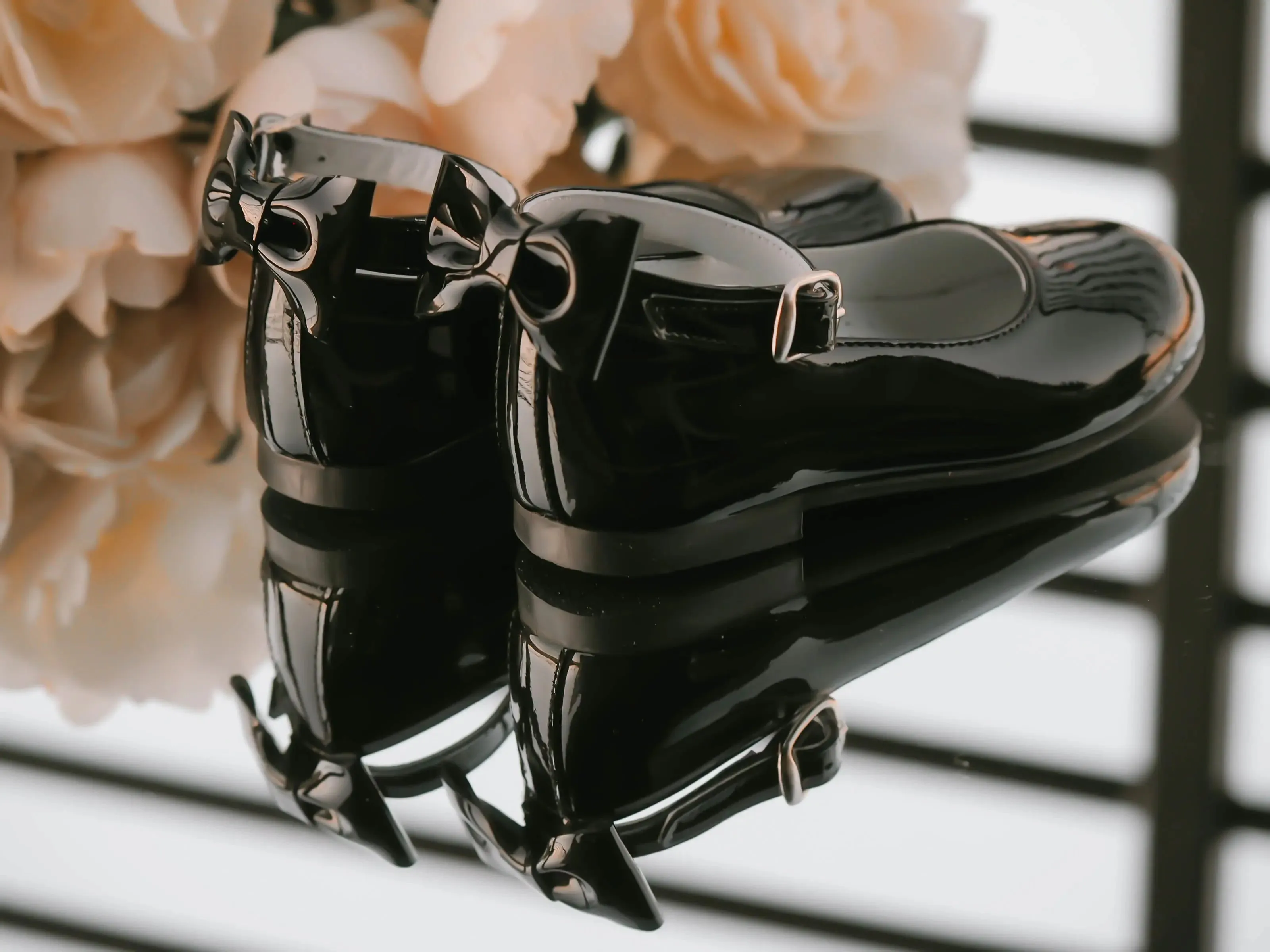 Ava - Black Patent Leather Mary Jane Shoes