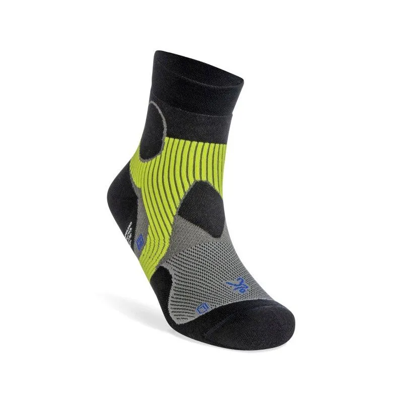 Balega Support Quarter Running Socks - Light Grey/Black