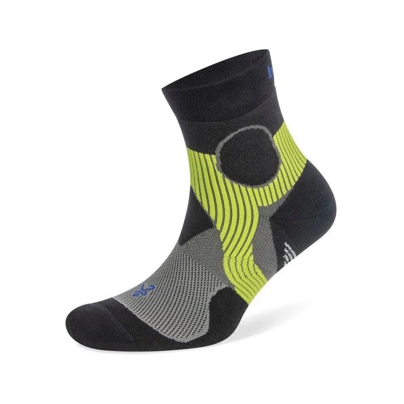 Balega Support Quarter Running Socks - Light Grey/Black