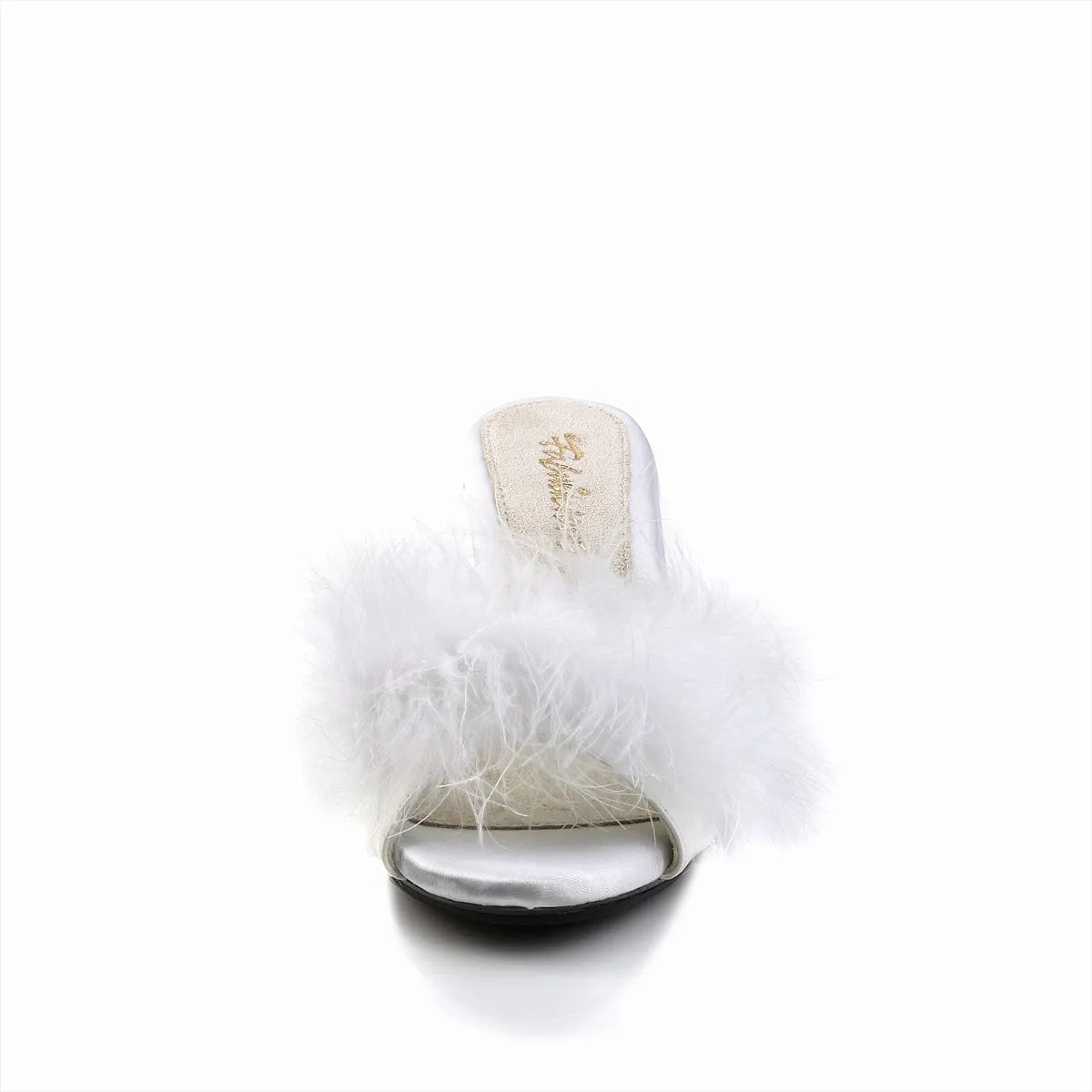 BELLE-301F White Pu-Fur/Clear