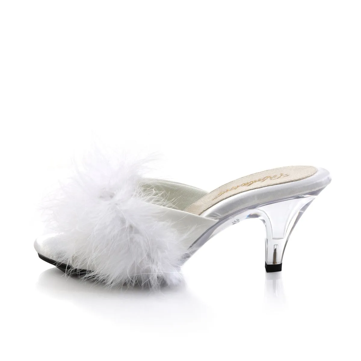 BELLE-301F White Pu-Fur/Clear