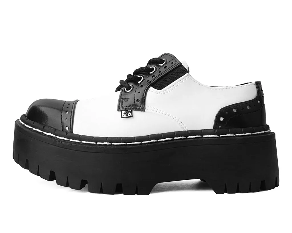 Black & White TUKskin™ Double Decker Brogue