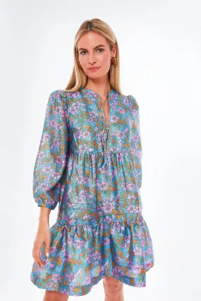 Blue Flowerscape Arvilla Dress