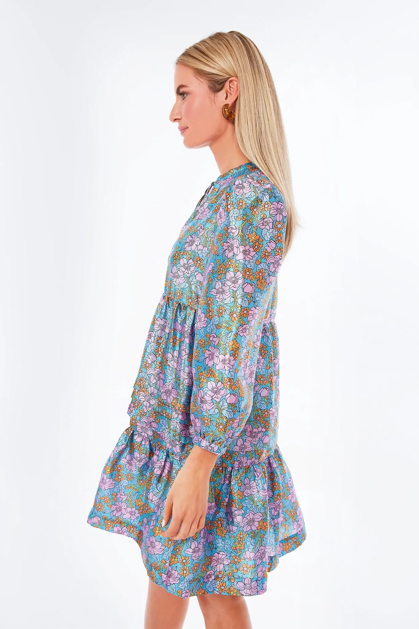 Blue Flowerscape Arvilla Dress