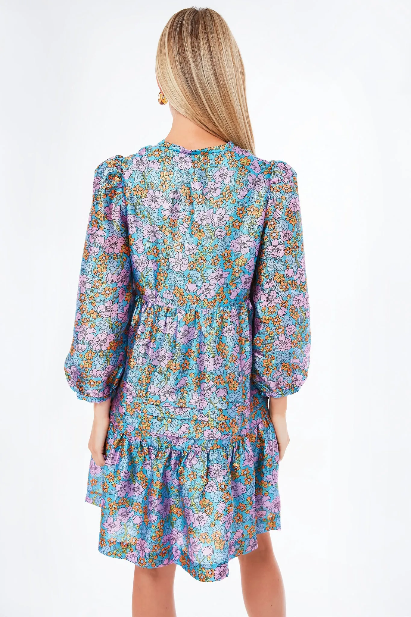 Blue Flowerscape Arvilla Dress