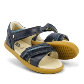 Bobux iwalk IW Magic Girls Leather Sandal Navy