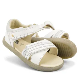 Bobux iwalk IW Magic Girls Leather Sparkle Sandal White