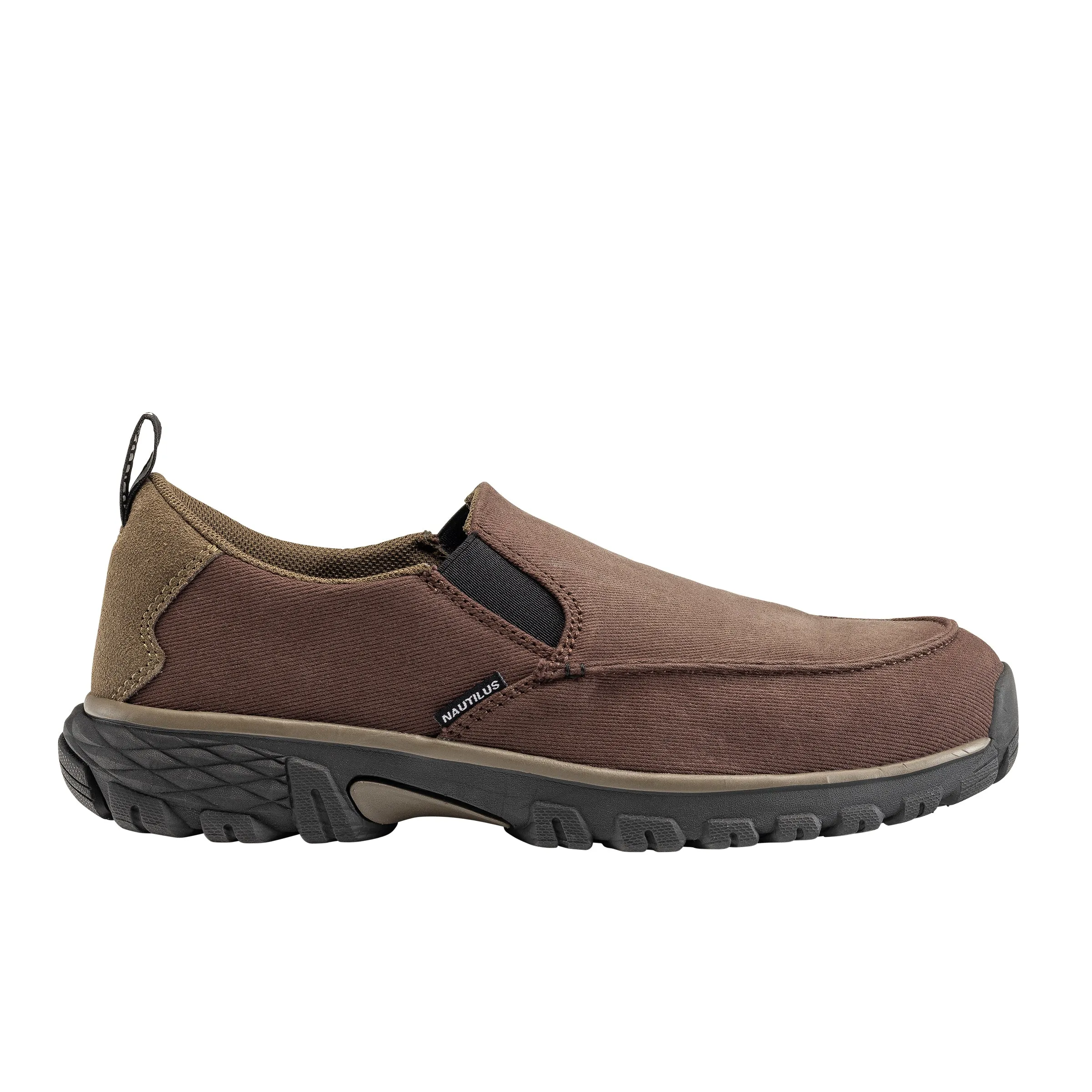 Breeze Brown Alloy Toe SD10 Slip-On Work Shoe