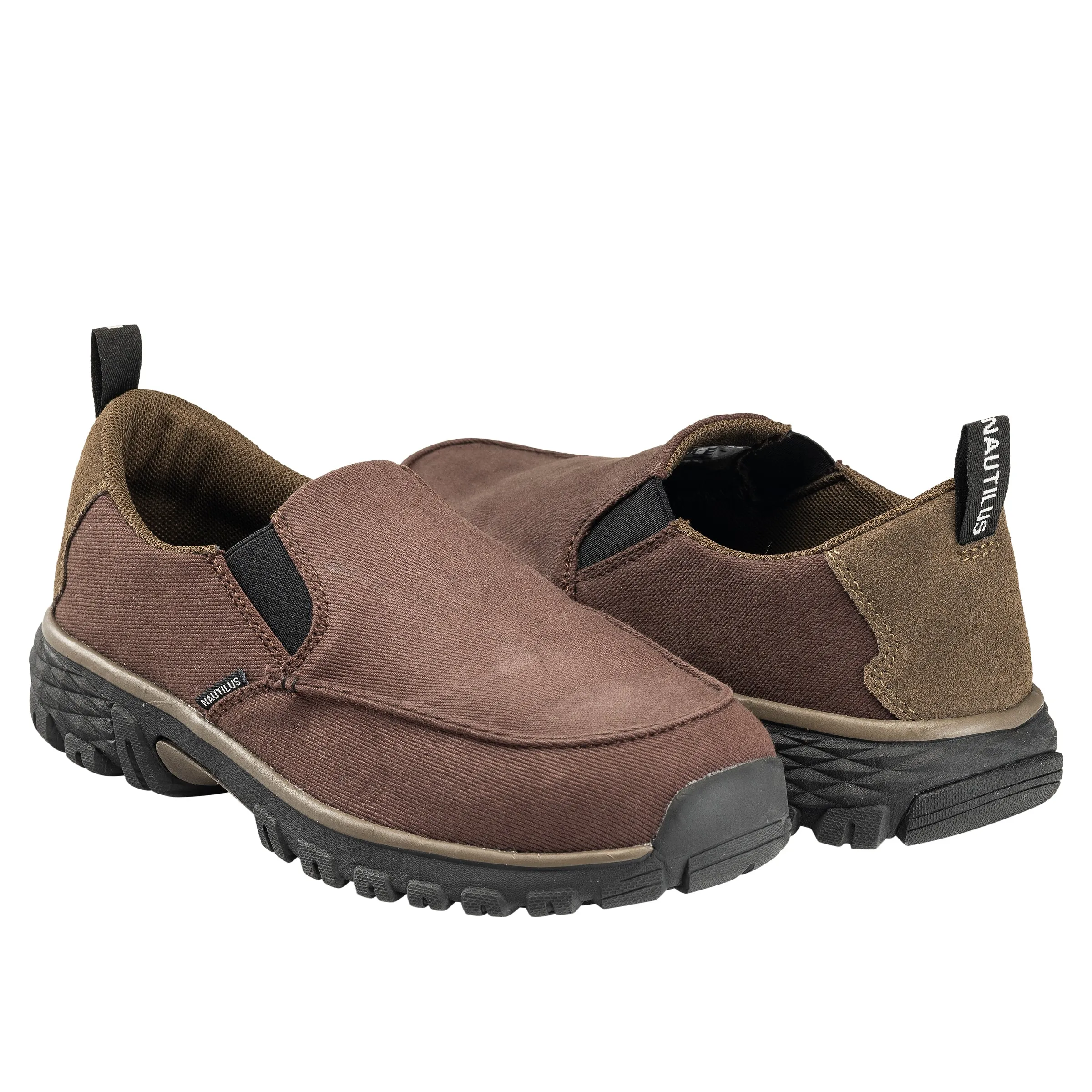 Breeze Brown Alloy Toe SD10 Slip-On Work Shoe