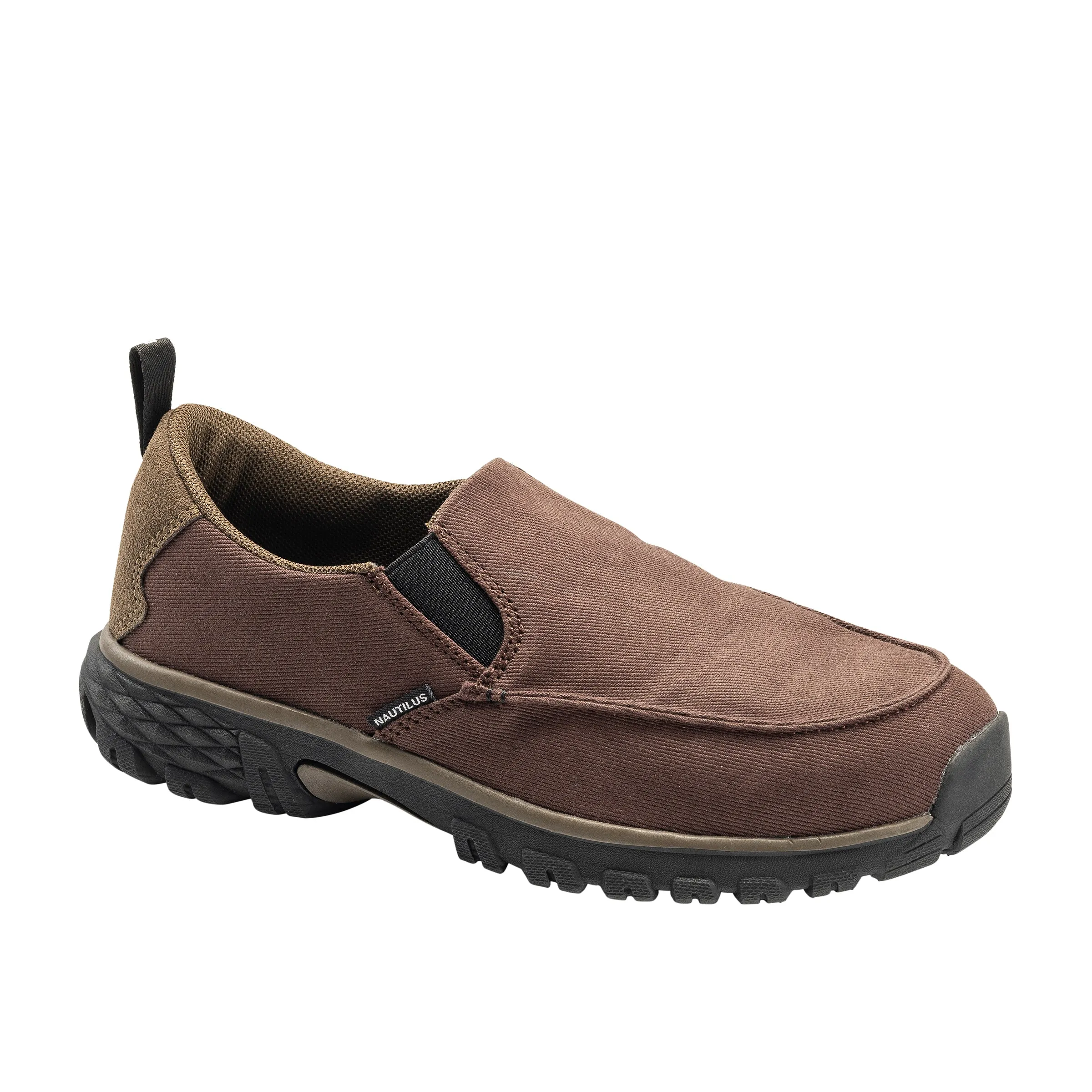 Breeze Brown Alloy Toe SD10 Slip-On Work Shoe