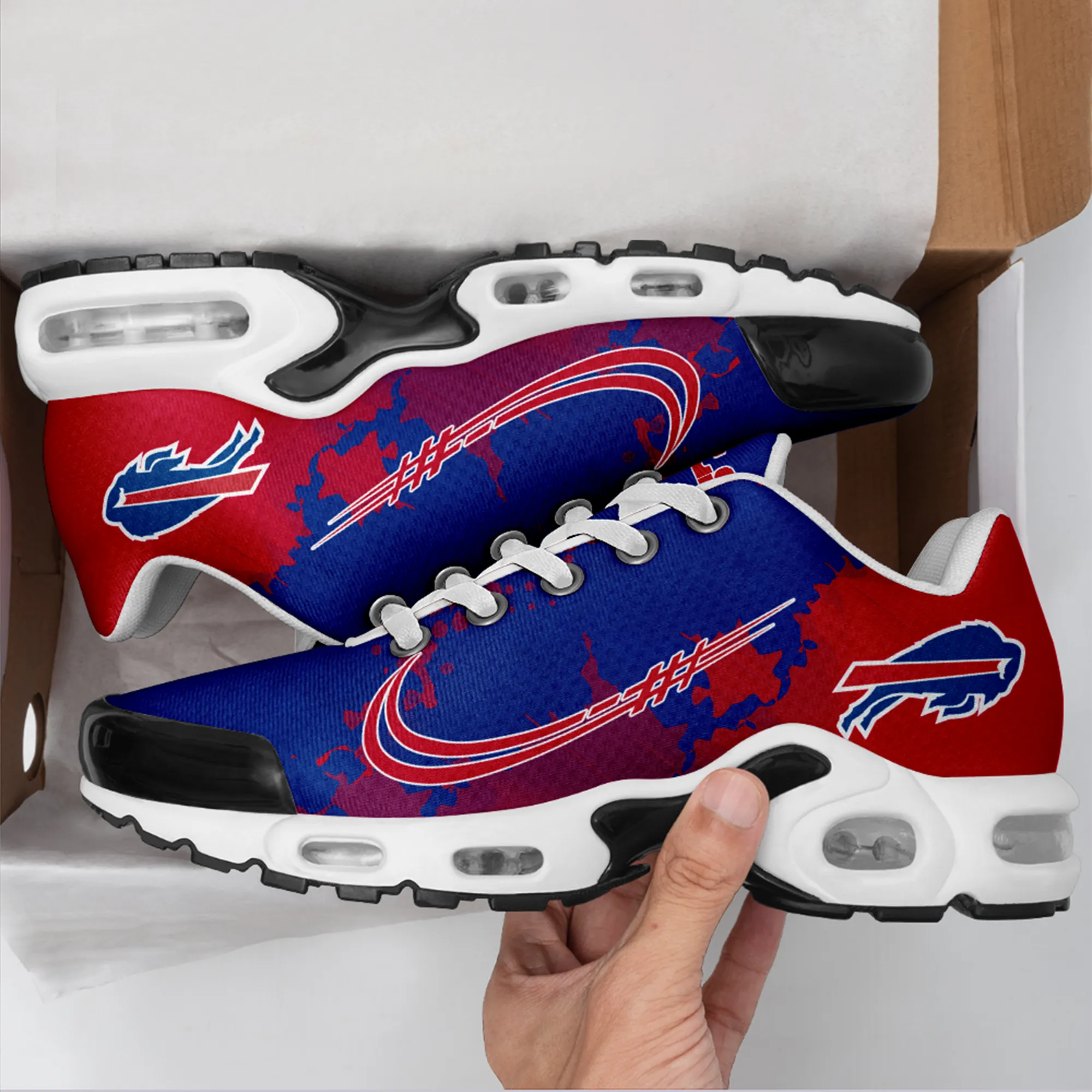 Buffalo Bills- Fashion Men/Women Sports Shoes Sports Wear Shoes NFL Game Comfortable and Breathable