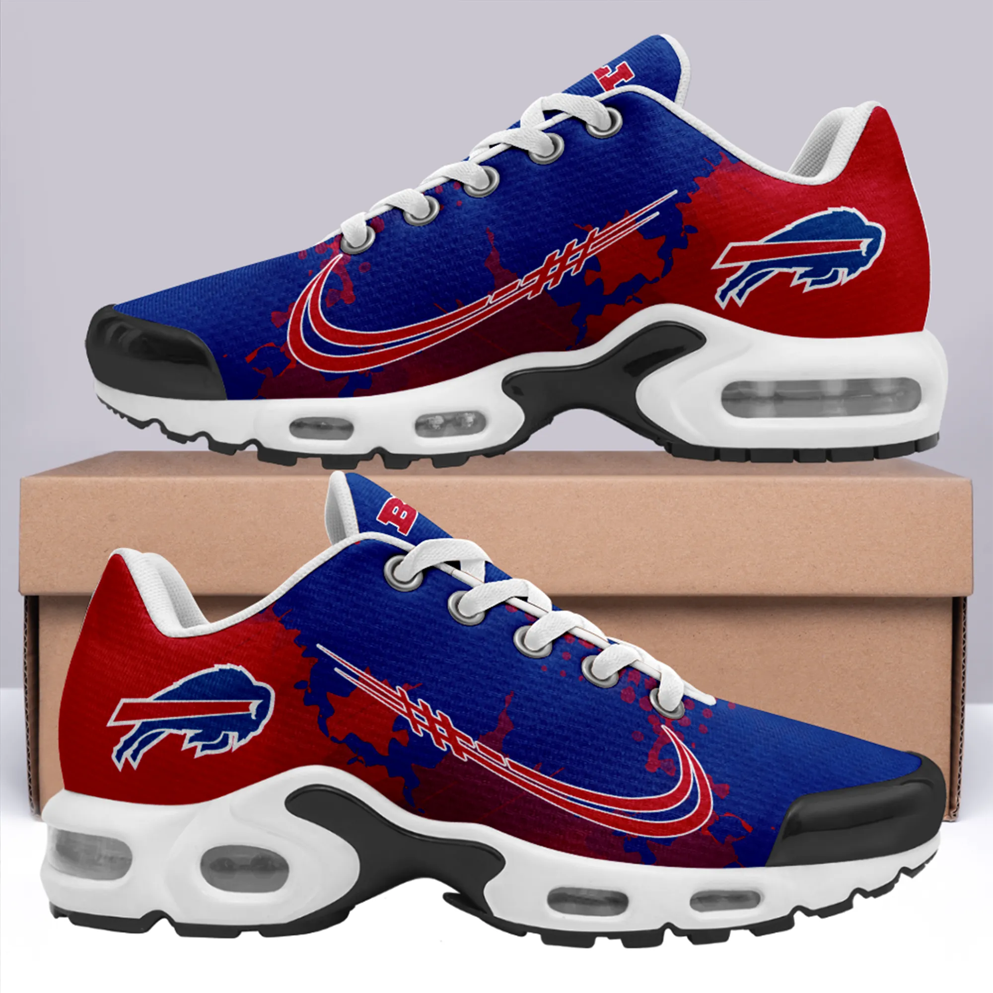 Buffalo Bills- Fashion Men/Women Sports Shoes Sports Wear Shoes NFL Game Comfortable and Breathable