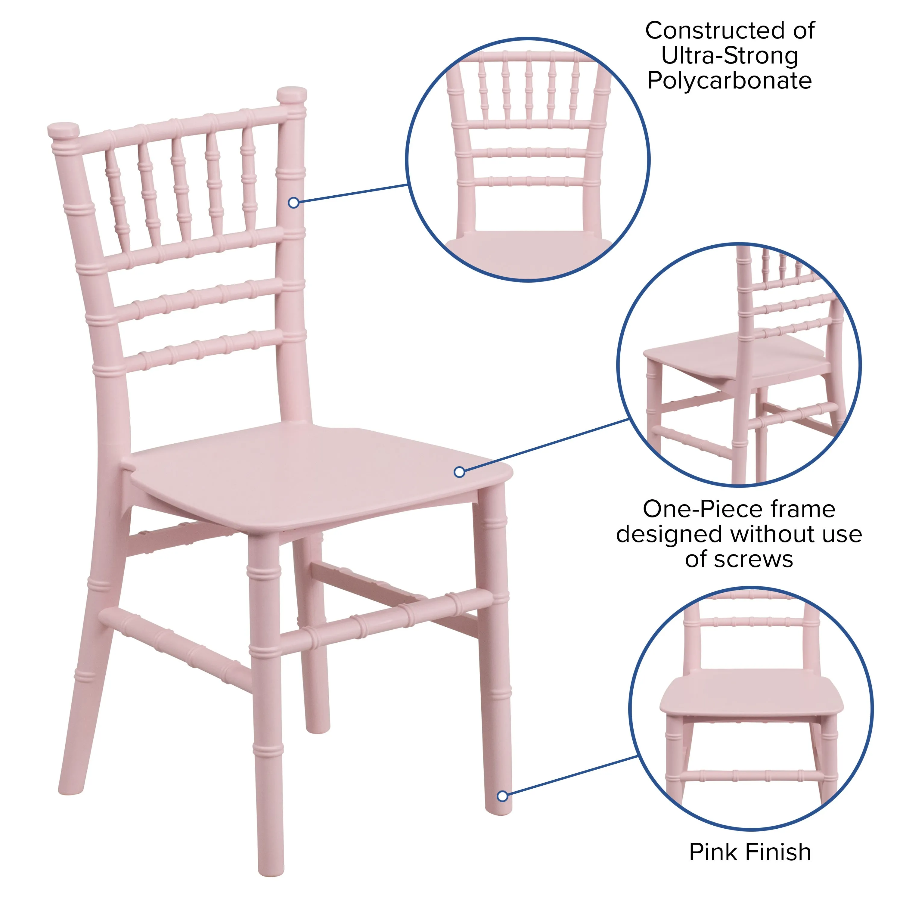 Child’s Resin Party and Event Chiavari Chair for Commercial & Residential Use