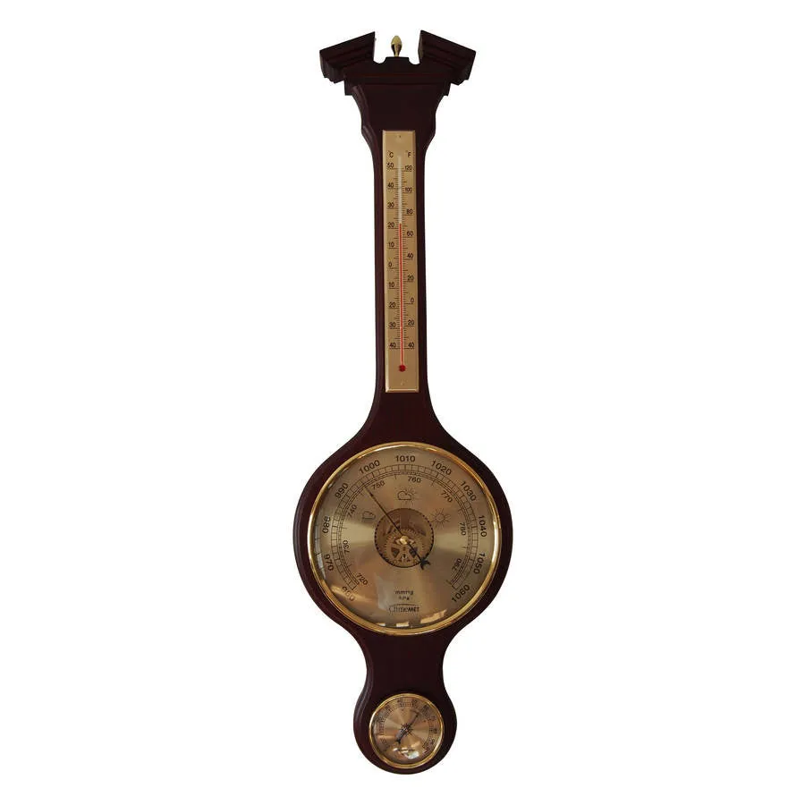 ClimeMET CM4280 'The Constable' Traditional Banjo Barometer