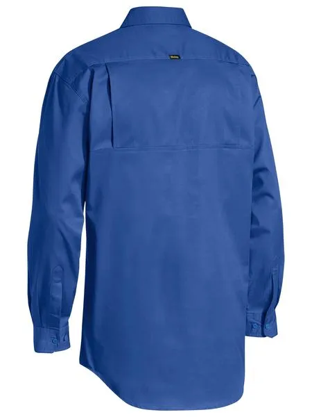 Closed Front Cool Lightweight Drill Shirt - Long Sleeve BSC6820