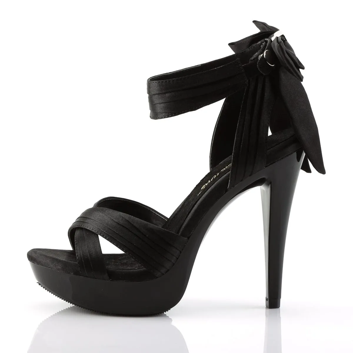 COCKTAIL-568 Black Satin/Black