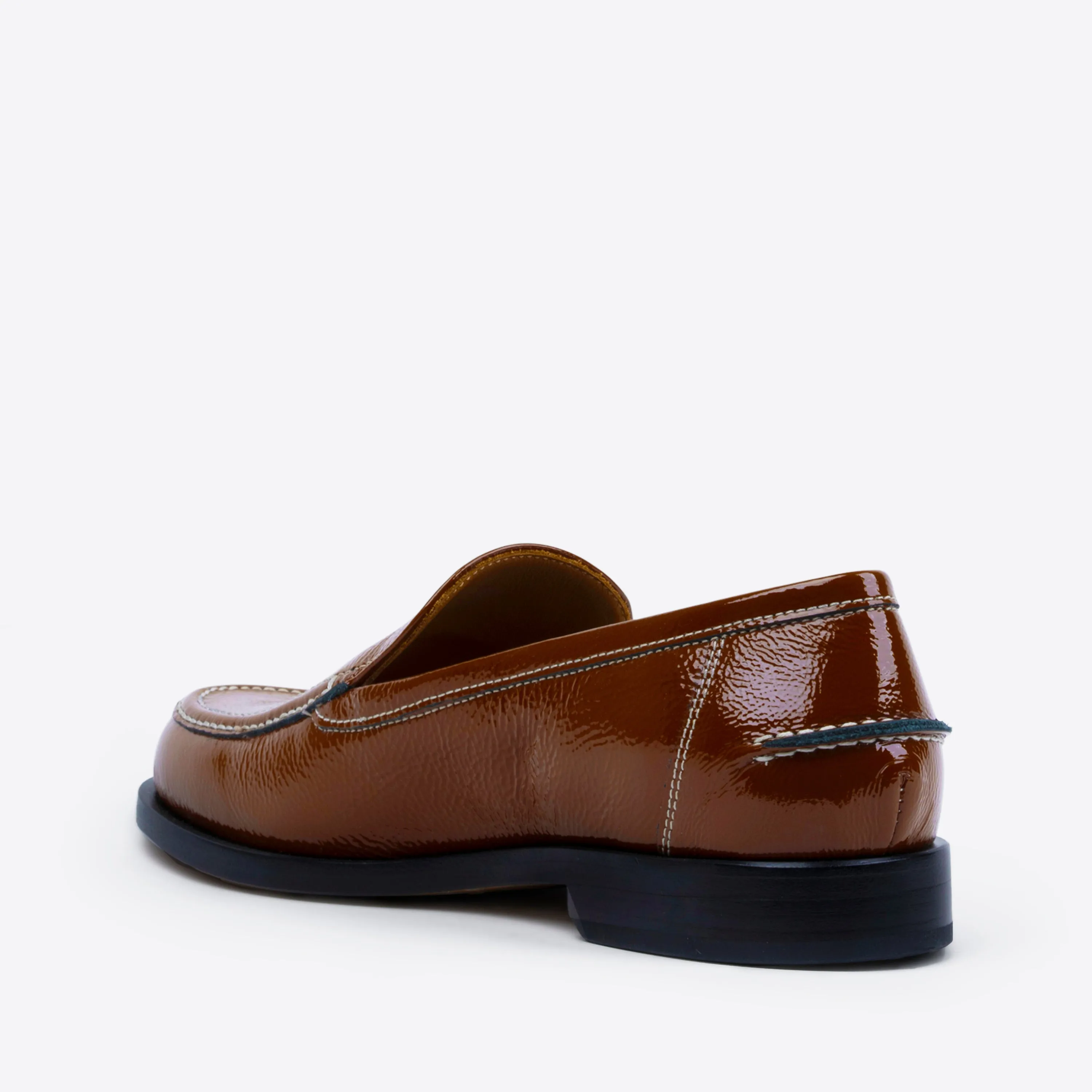 College Loafer Brown Patent