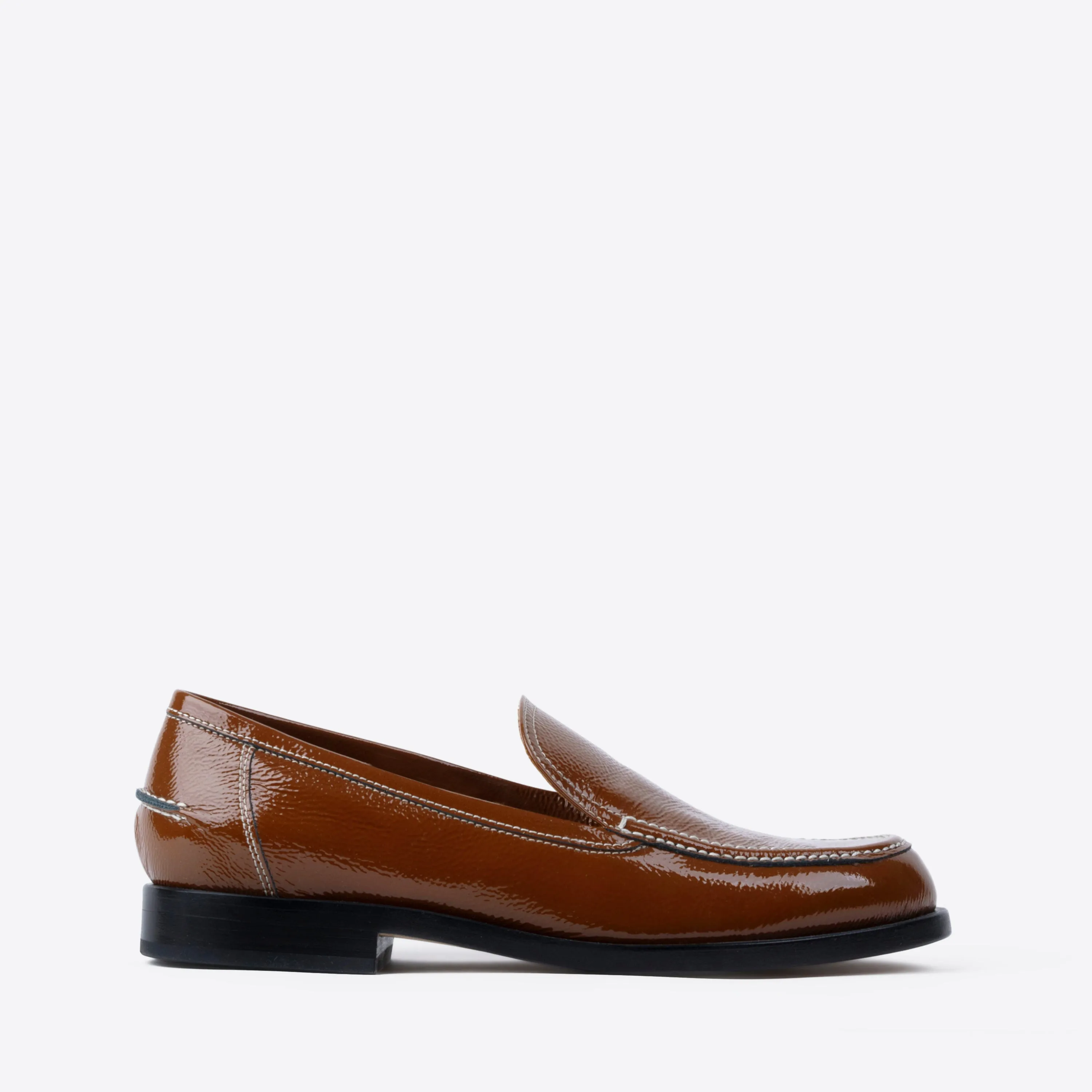 College Loafer Brown Patent