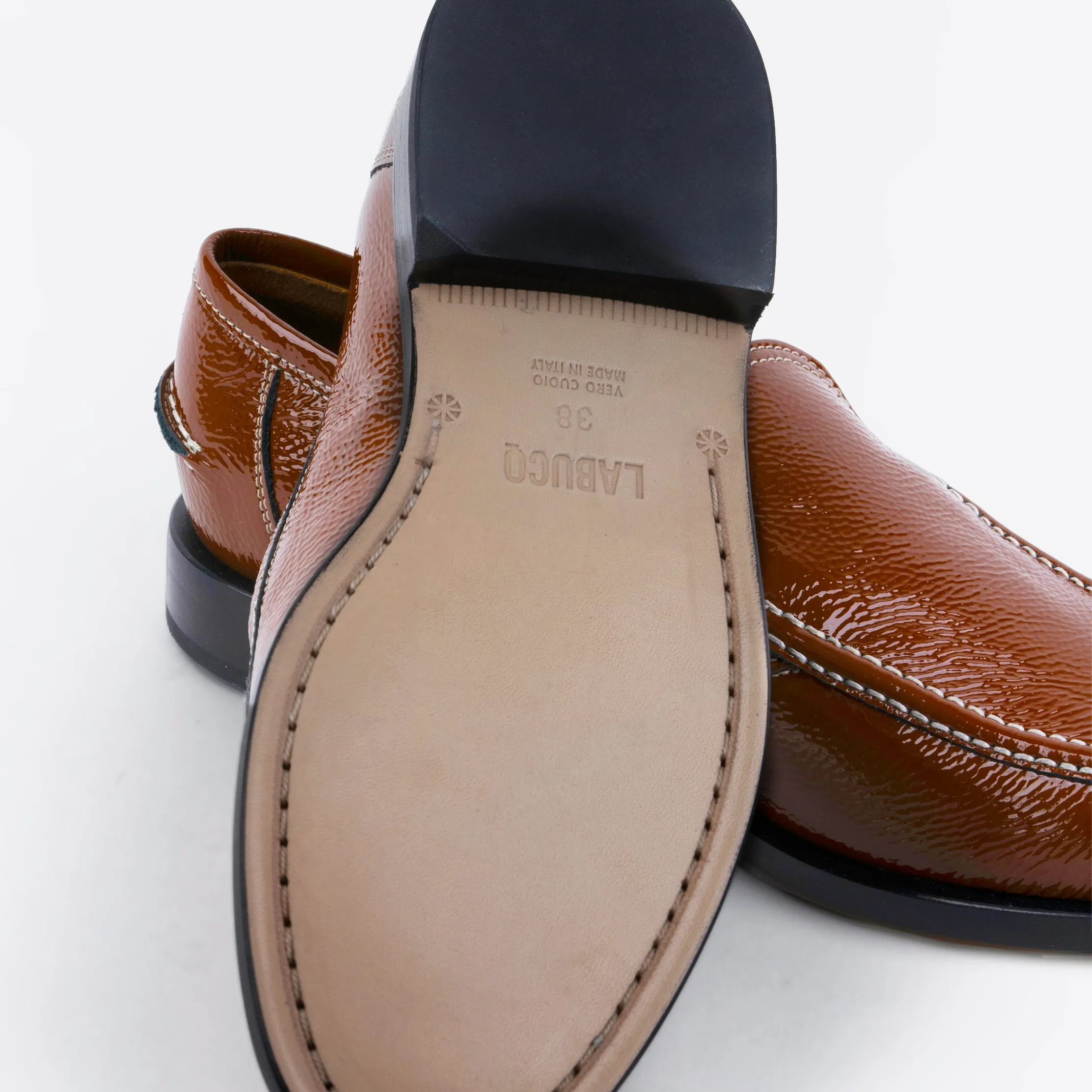 College Loafer Brown Patent