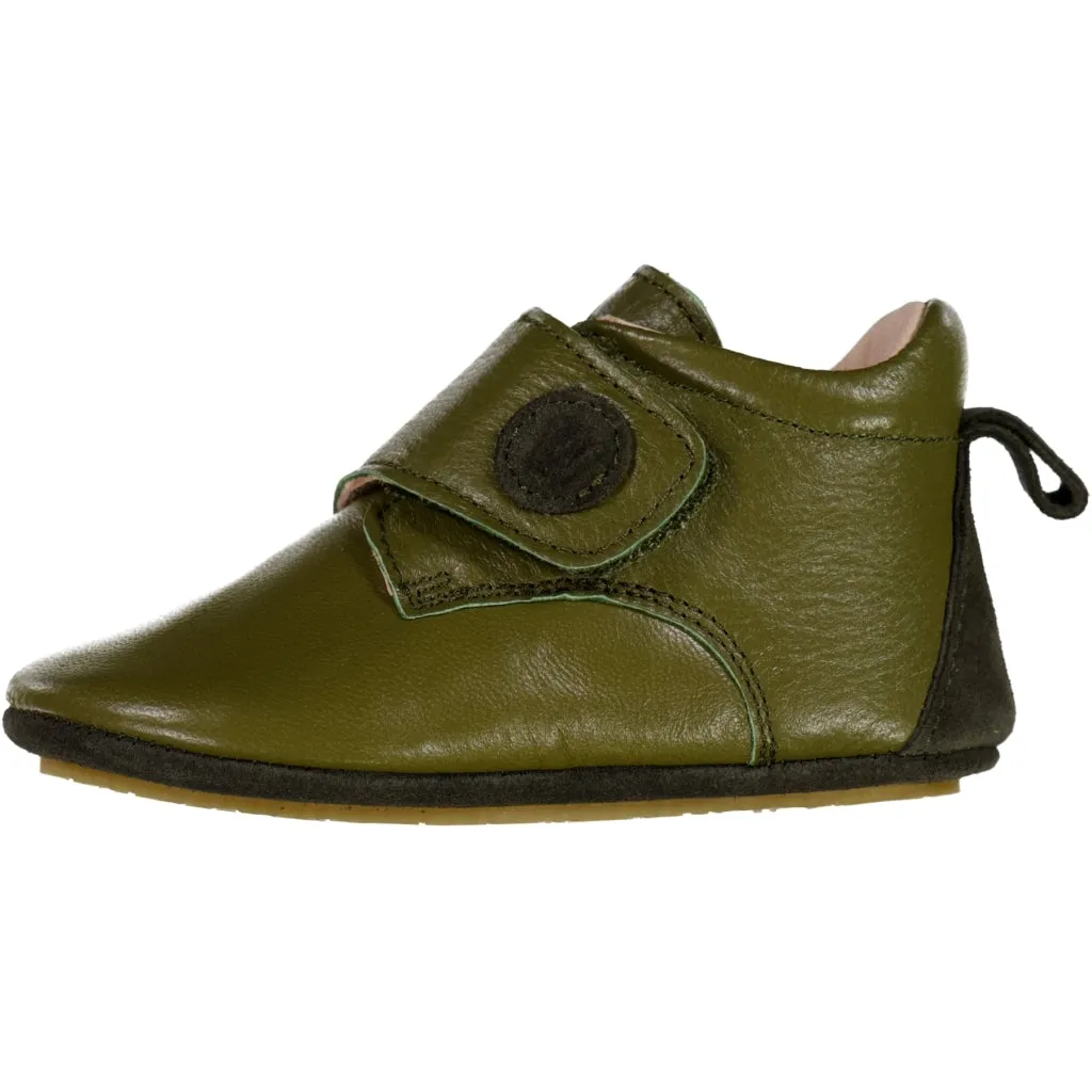 Dakota Leather Indoor Shoe - olive