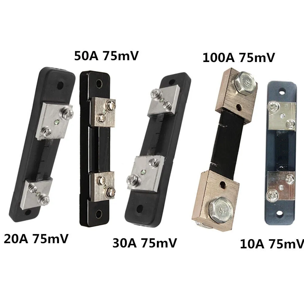 DC FL-2 Shunt 75mv With Base Ammeter Current Resistor