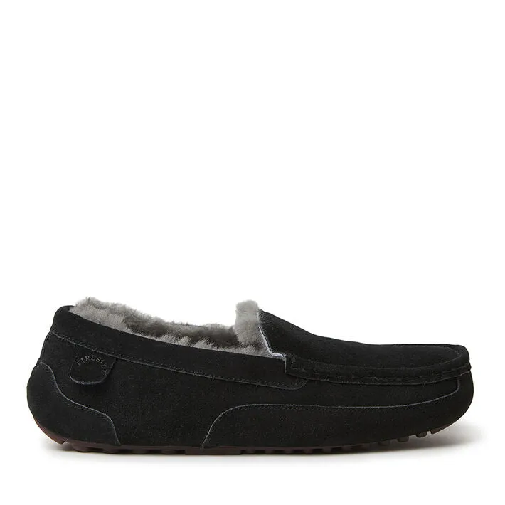 Dearfoams | Genuine Shearling Moccasin Slipper | Men's