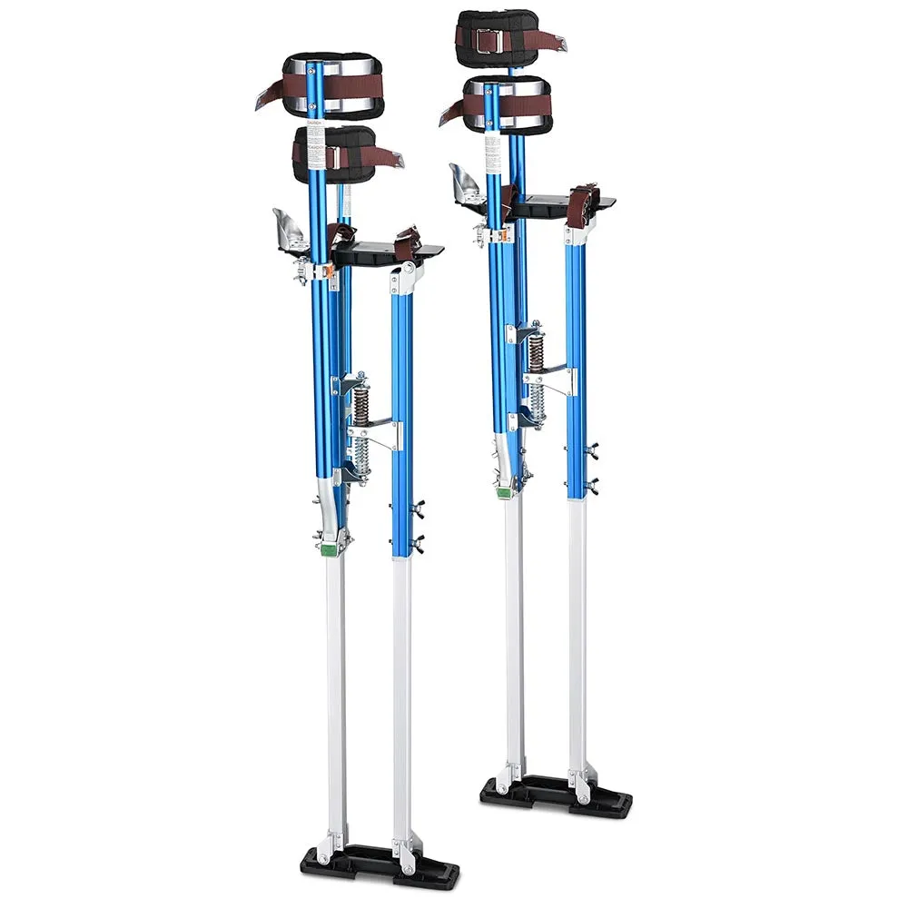 DIY 50"-64" Aluminum Drywall Stilts Blue Silver Options