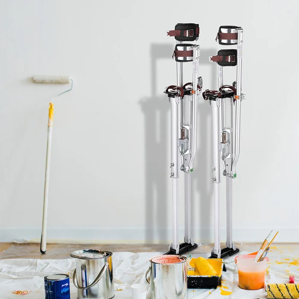 DIY 50"-64" Aluminum Drywall Stilts Blue Silver Options