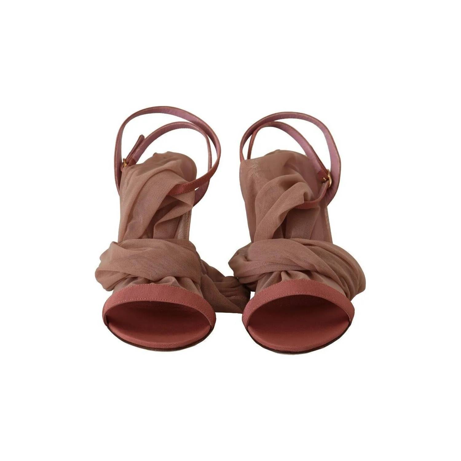 Dolce & Gabbana Elegant Pink Ankle Strap Heels Sandals