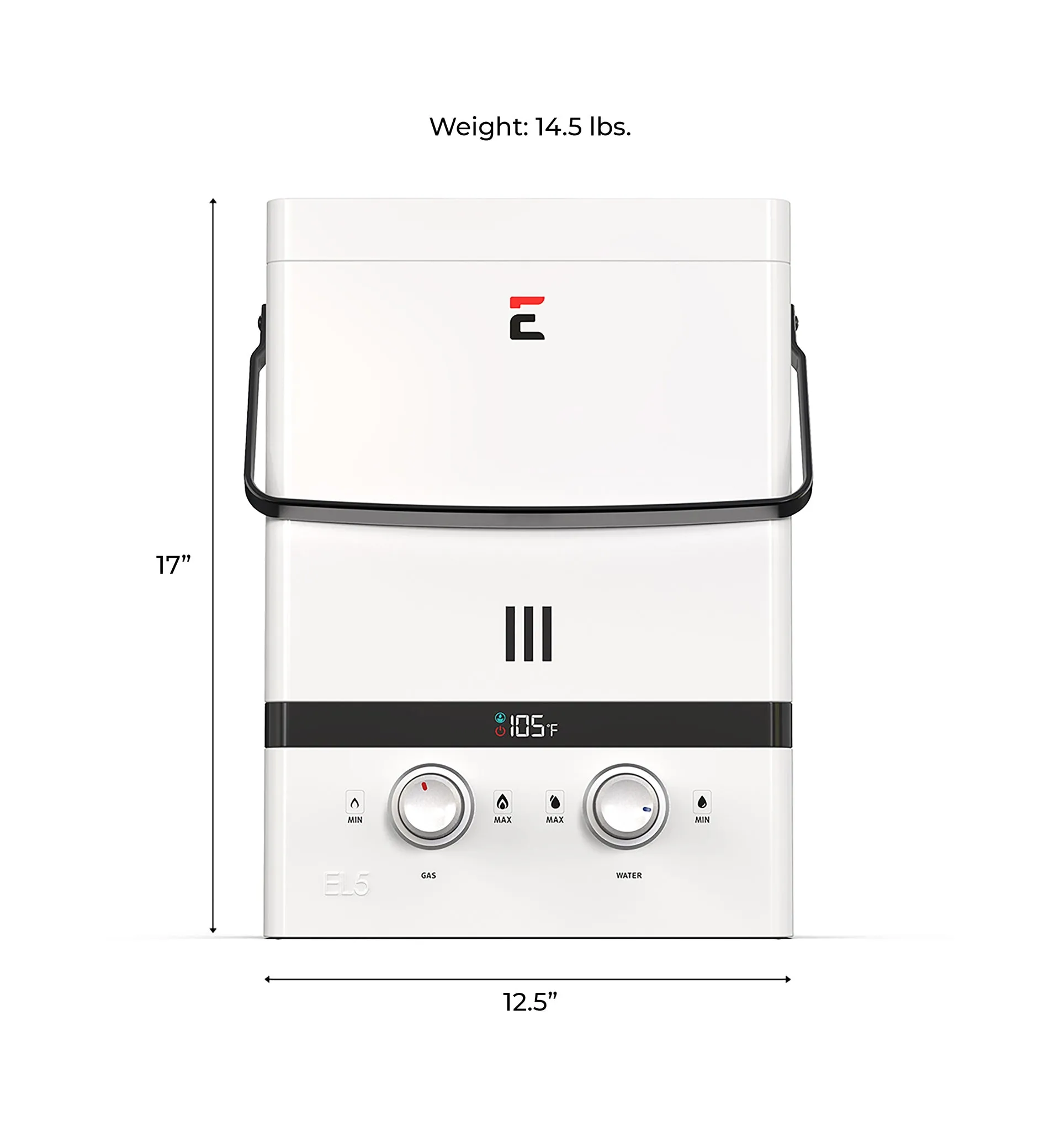 Eccotemp EL5 Luxe Tankless Water Heater Liquid Propane 1.5 GPM Outdoor 80 PSI Manufacturer RFB