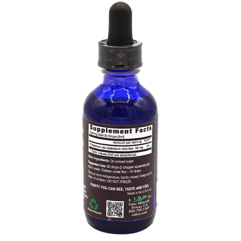 Eidon Ionic Minerals Potassium Liquid Concentrate 2oz