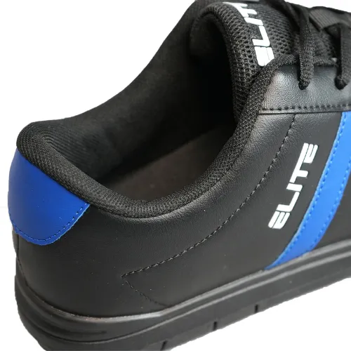 ELITE Men's Black/Royal Basic Athletic Lace Up Bowling Shoes with Universal Sliding Soles for Right or Left Handed Bowlers