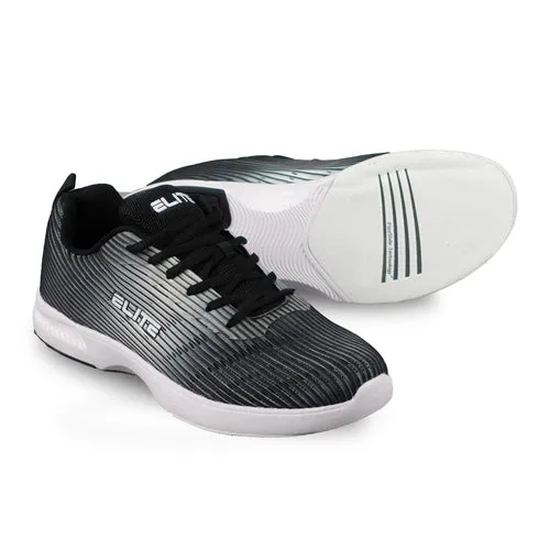 ELITE Men's Wave Black/Grey Bowling Shoes