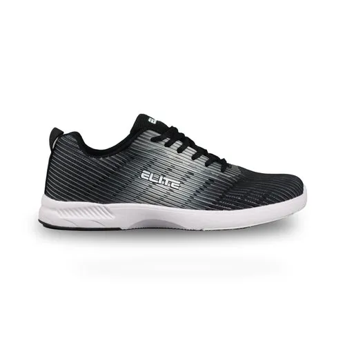 ELITE Men's Wave Black/Grey Bowling Shoes