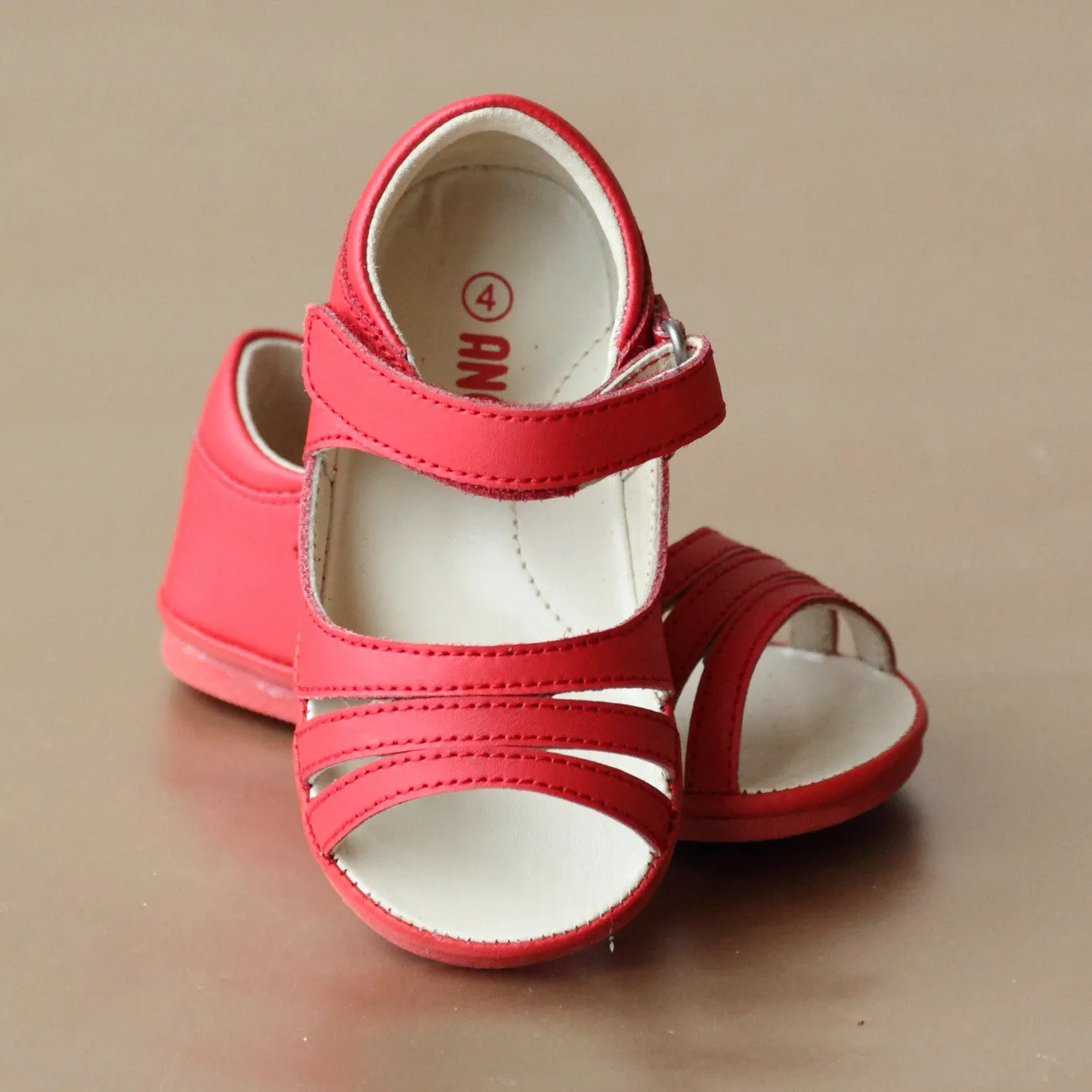 FINAL SALE - Angel Baby Girls Triple Strap Open Toe Sandal