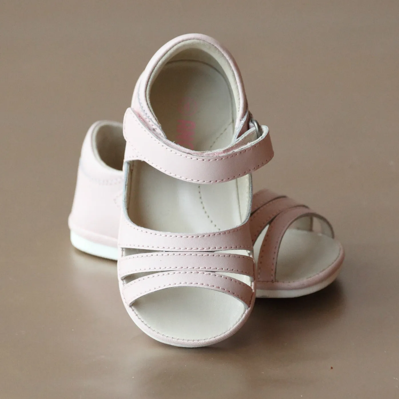 FINAL SALE - Angel Baby Girls Triple Strap Open Toe Sandal