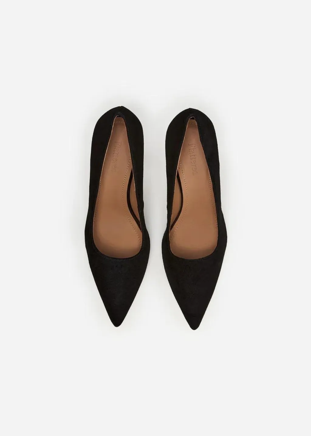 Flattered Roberta Heel in Black Suede