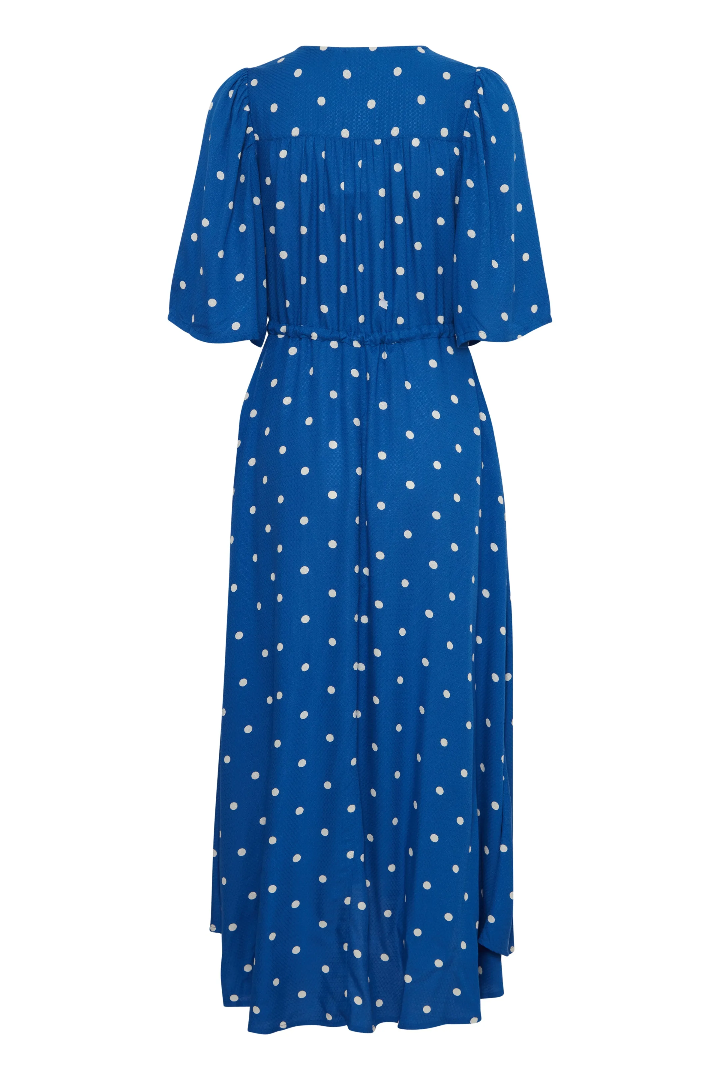 Fransa Polka dot Midi Dress with drawstring waist and pockets20613496 1