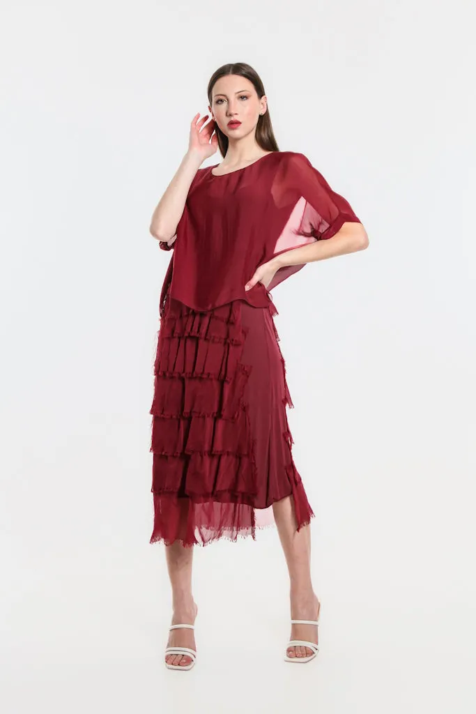 Gail Tiered Ruffle Dress (DQ206)