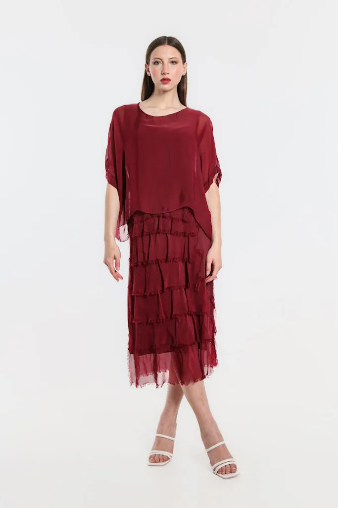 Gail Tiered Ruffle Dress (DQ206)