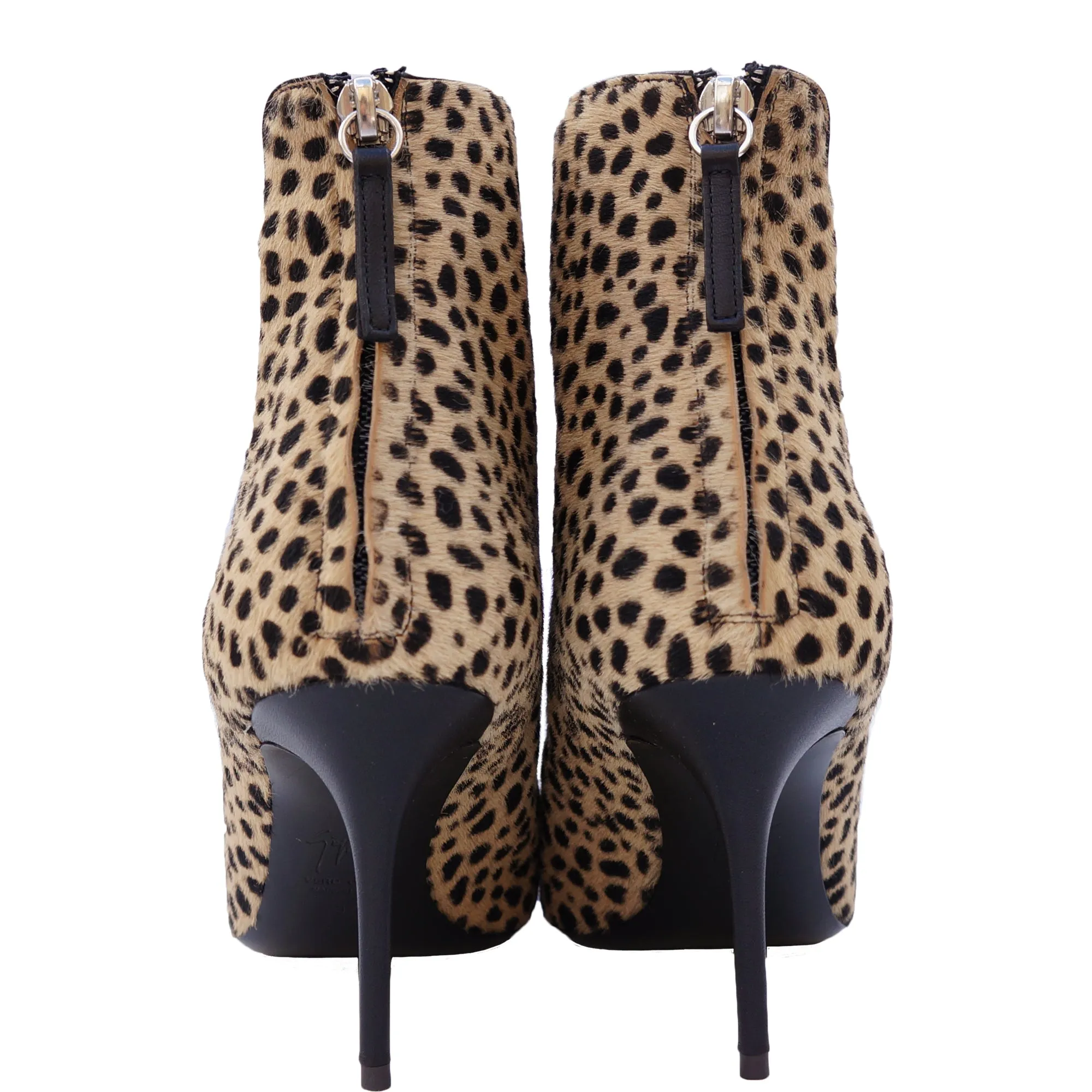 GIUSEPPE ZANOTTI LUCREZIA PONYHAIR ANKLE BOOTS