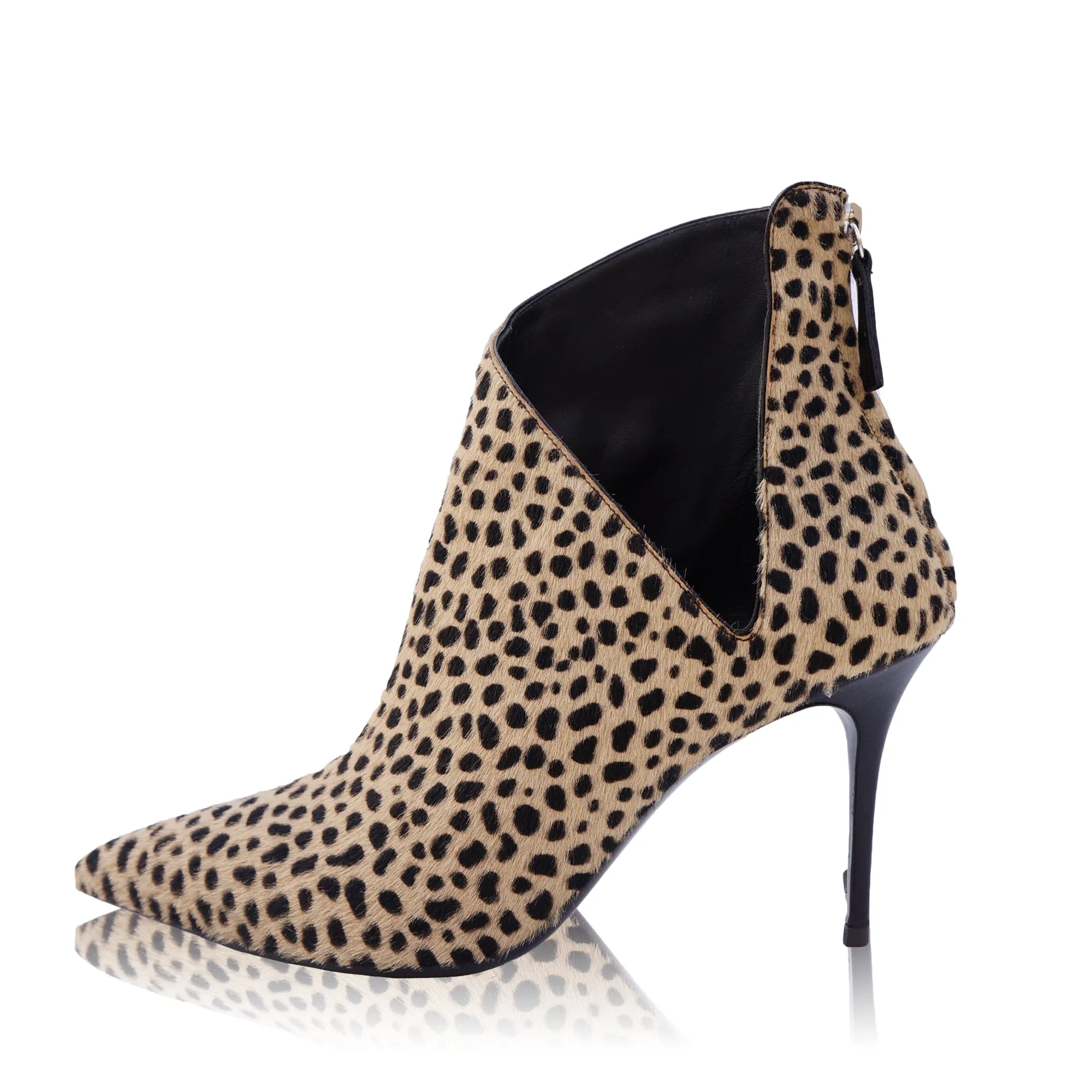 GIUSEPPE ZANOTTI LUCREZIA PONYHAIR ANKLE BOOTS