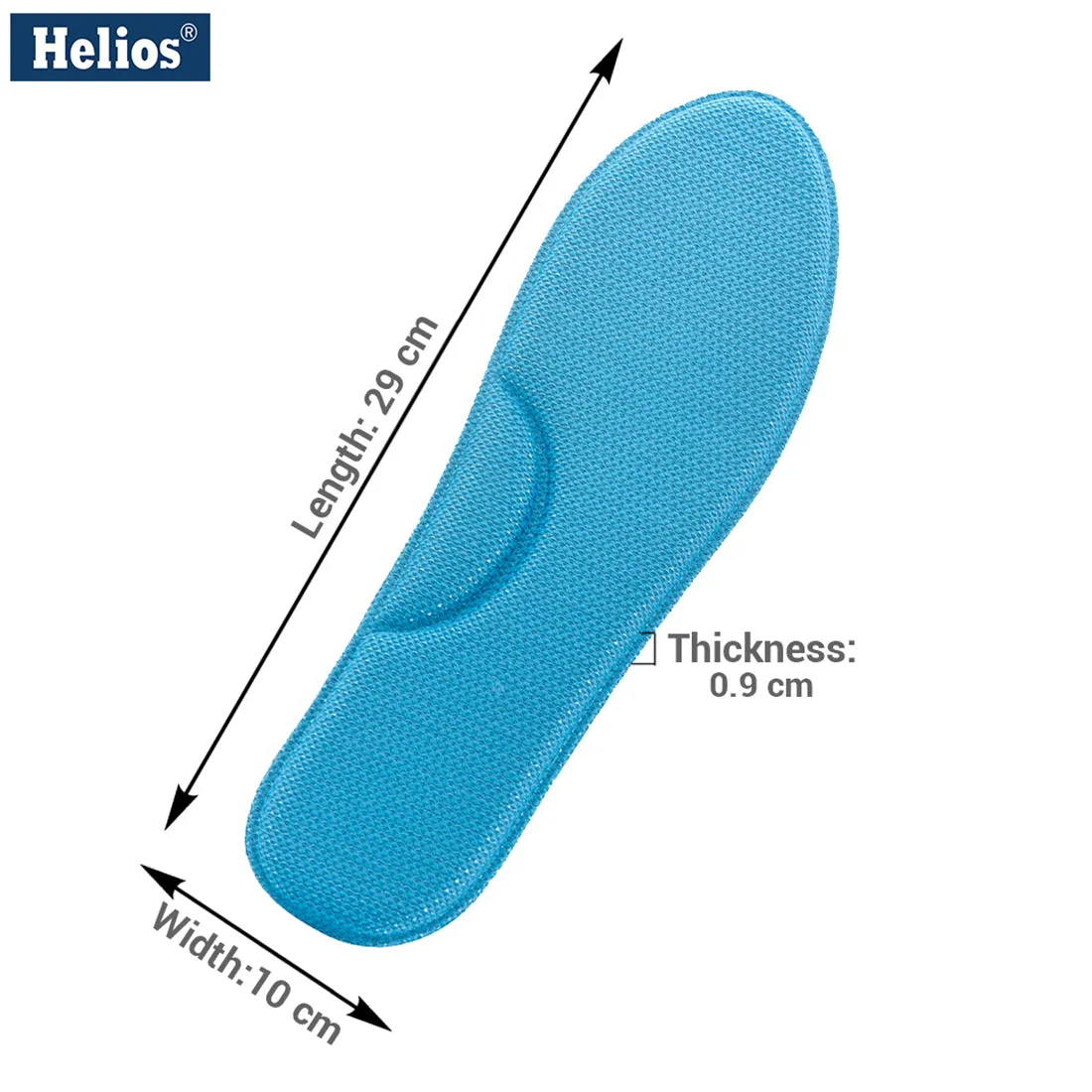 Helios Memory Foam Insole FOR MEN (TRIM TO FIT SIZE 6-10)