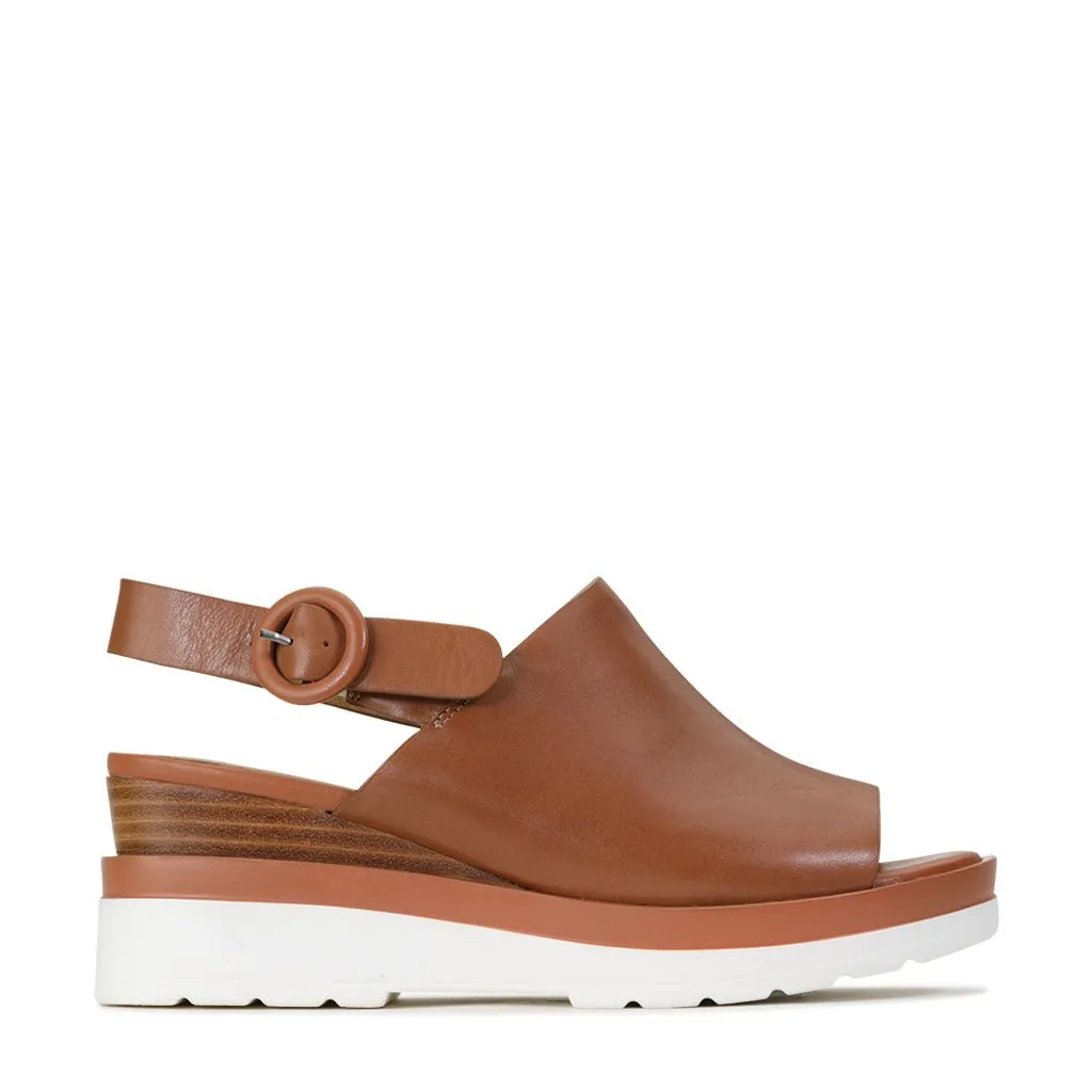 JARDON LEATHER WEDGE SANDAL