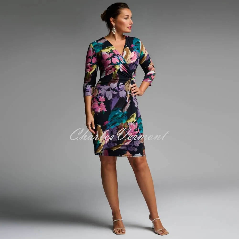 Joseph Ribkoff 'Signature' Floral Wrap Dress - Style 231741