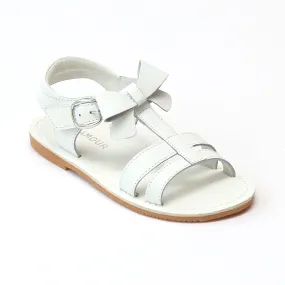 L'Amour Girls T-Strap Bow Sandals