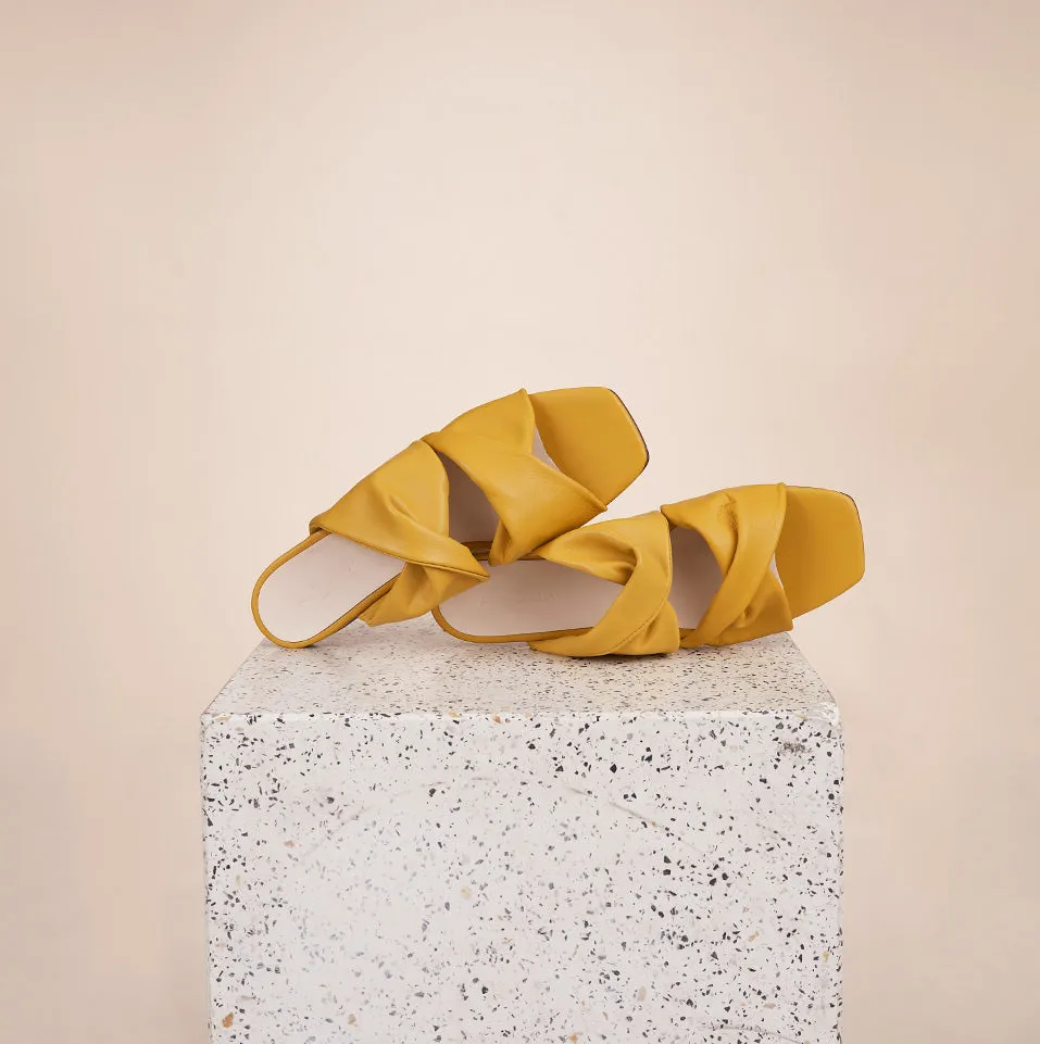 Lido - Mustard Nappa Sandals